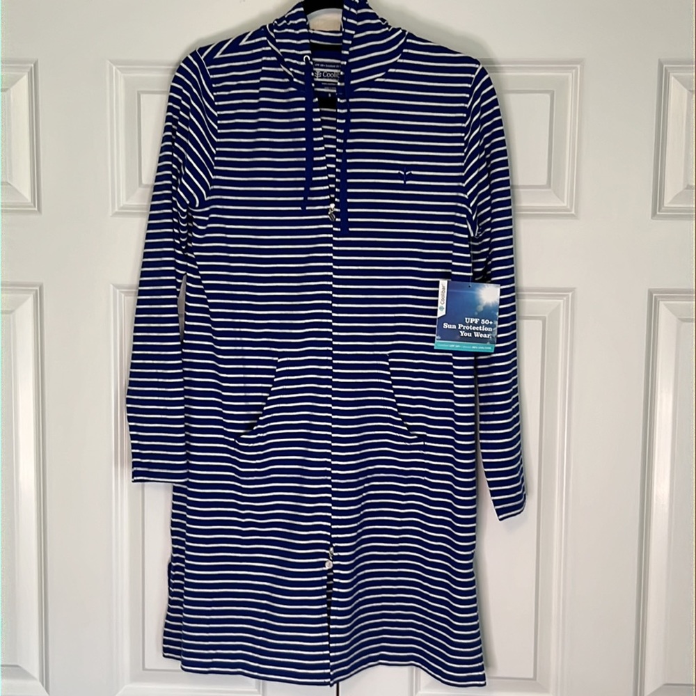 NWT Coolibar Cabana Hoodie Coverup